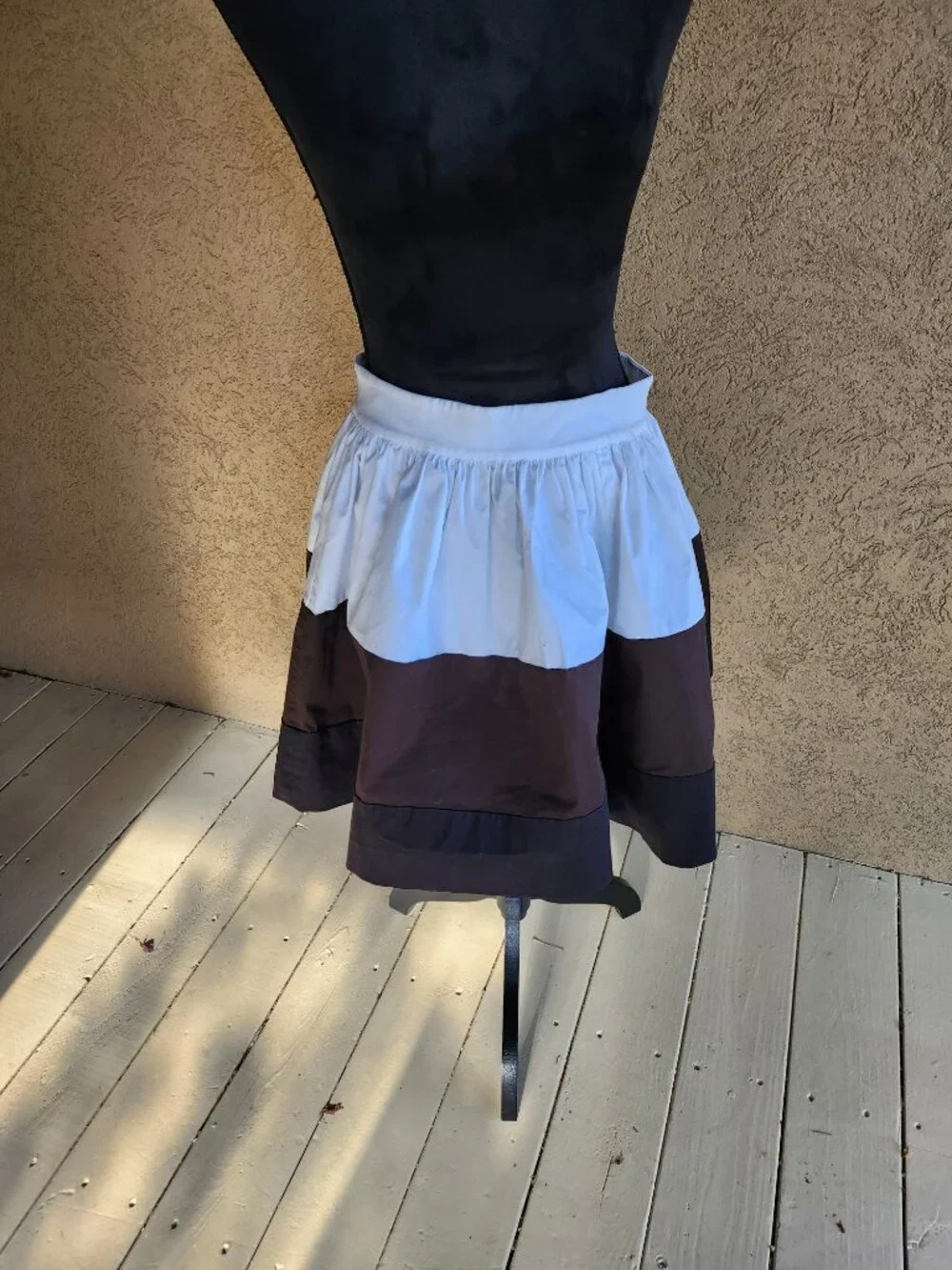 NWT Kate Spade Colorblock Coreen Pleated Skirt Size 8